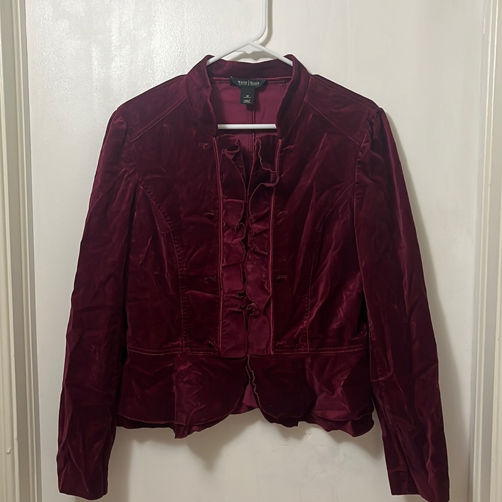 White House Black Market Velvet Jacket